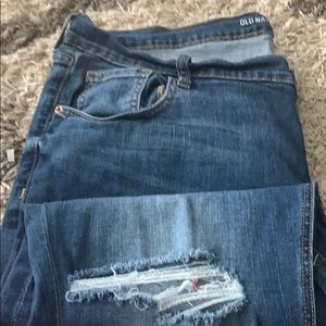 Straight, denim jeans